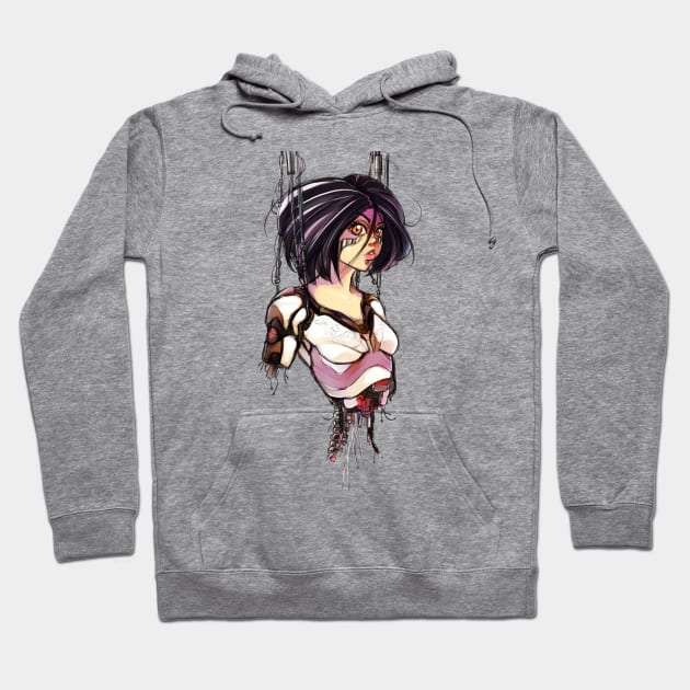 Battle Angel Alita Hoodie by GalaxyEggToast